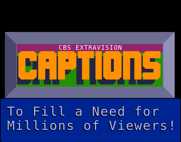CBS ExtraVision Captions page